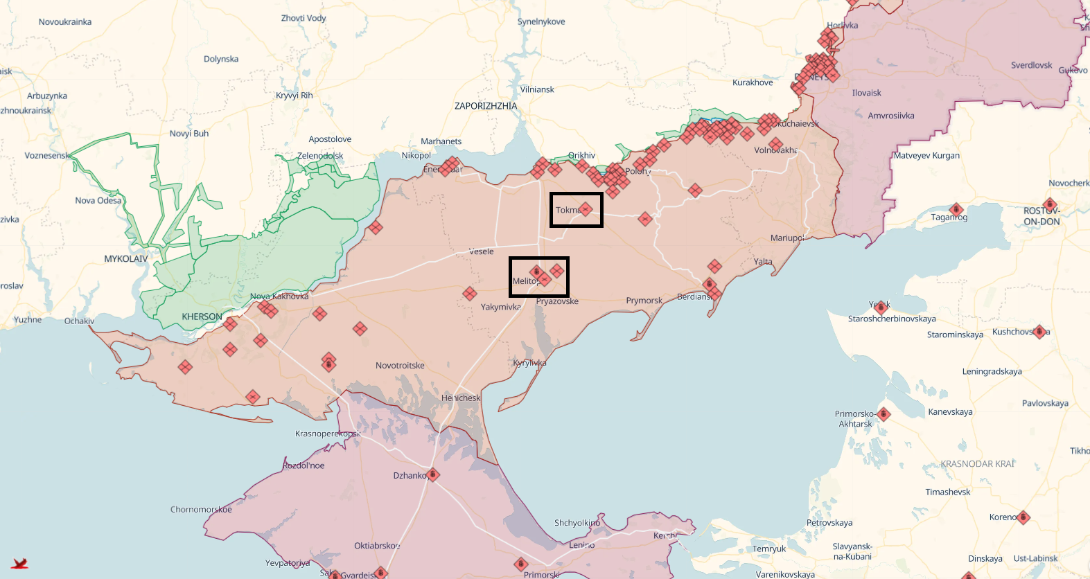 Ukrainian military breaks through minefields north of Tokmak, reaches first defense line: CBS reports